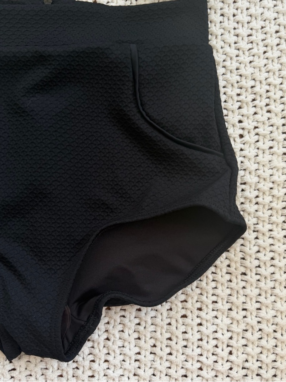 Seea Georgia Surf Top & High-Waisted Surf Bottoms Swimsuit Bikini Set Black $196 - Picture 7 of 14